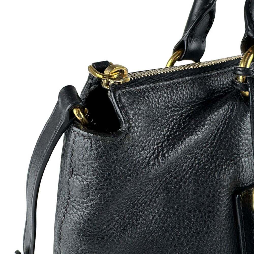 PRADA Black Leather Shoulder Bag - Picture 6 of 14